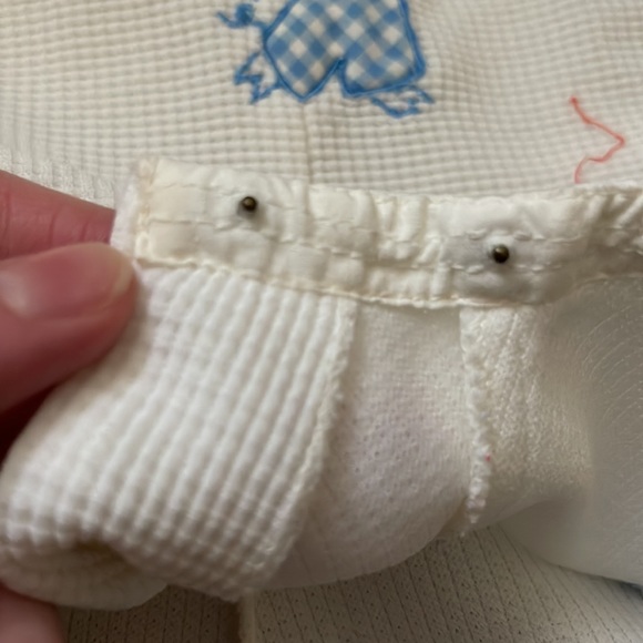 Tiny Tots Original Vintage White Romper - Picture 3 of 7